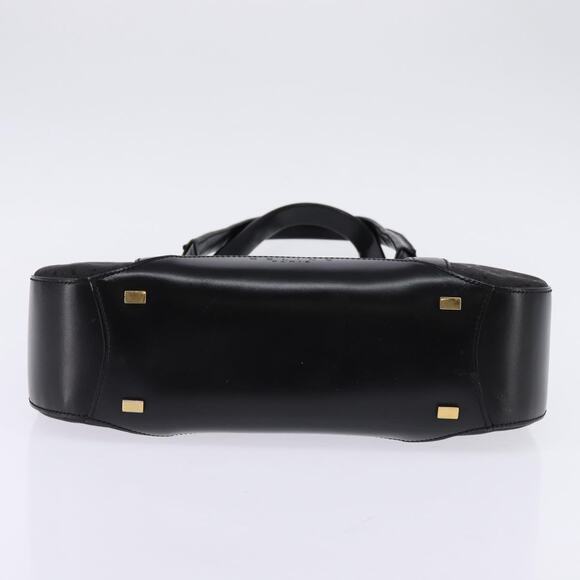 CELINE C Macadam Canvas Tote Bag Black Gold - Picture 7 of 12